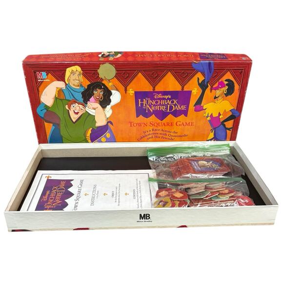 VTG 1995 Disney The Hunchback of Notre Dame Town Square Board Game 100% COMPLETE - Picture 12 of 16